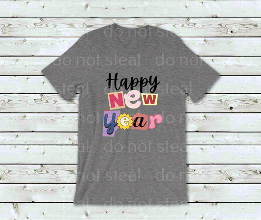 01-21 Happy New Year Cut and Paste Tee