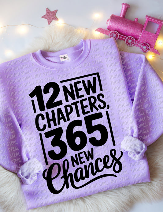 01-40 B 12 New Chapters - Black tee