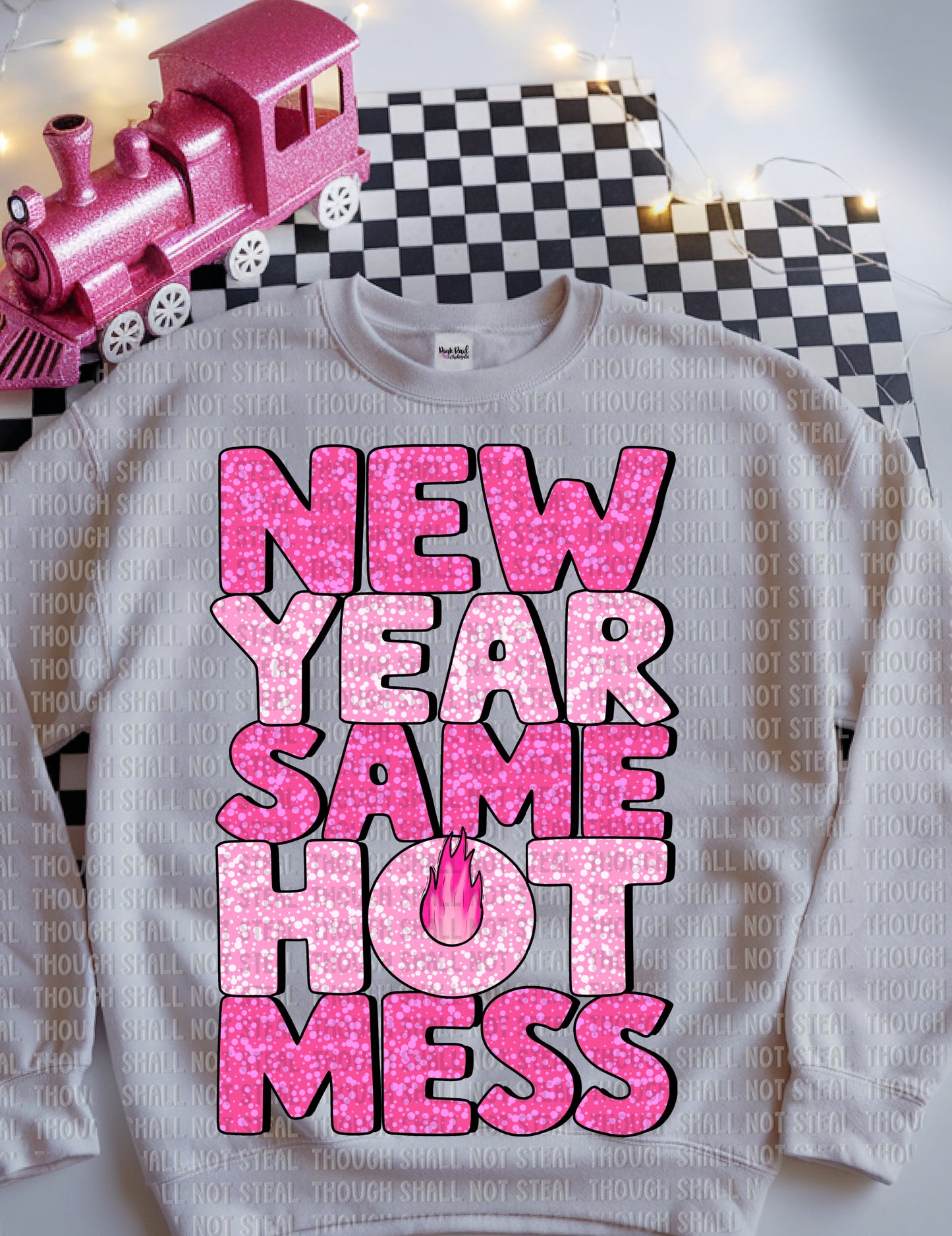 01-44 New Year, Same Hot Mess tee