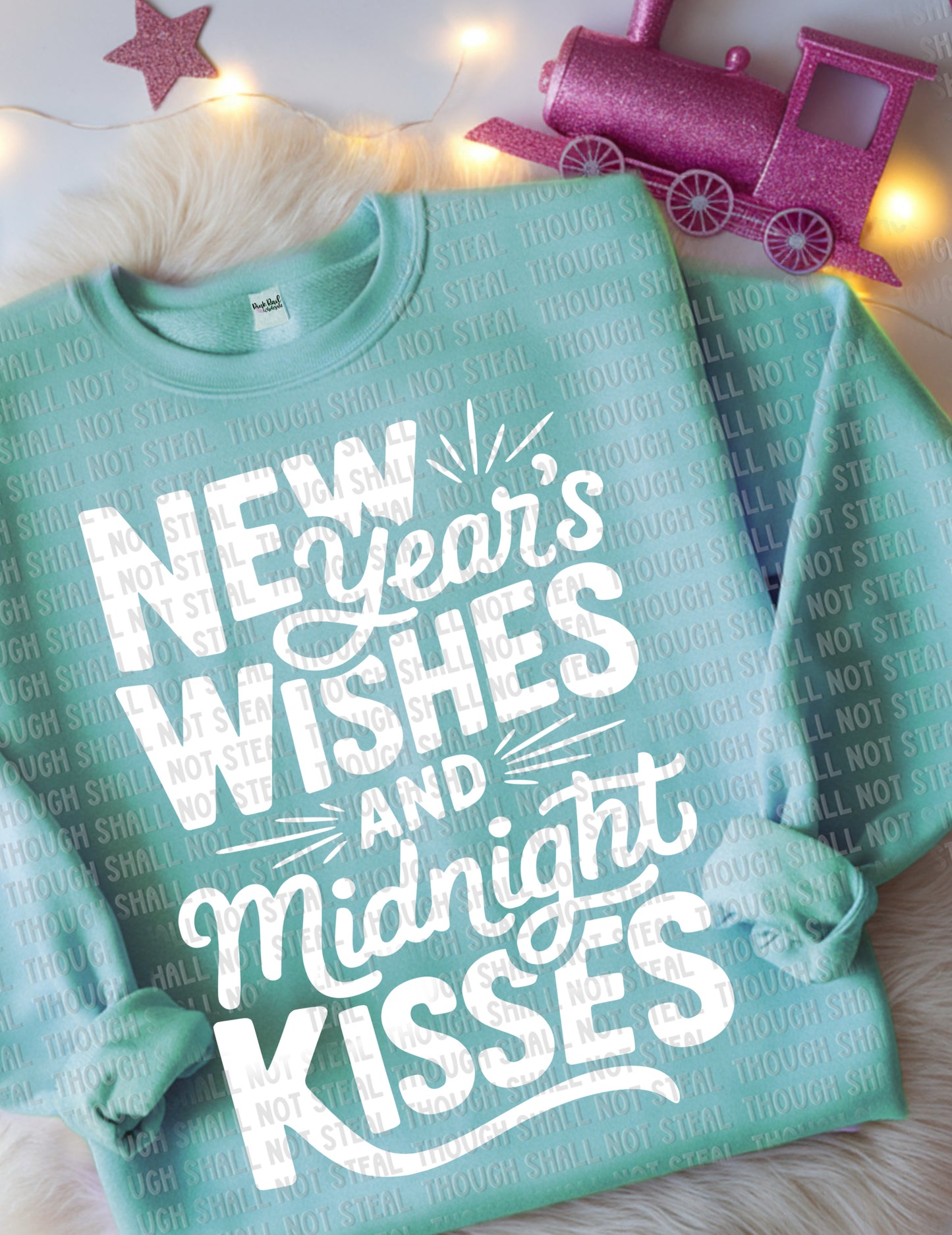 01-45 B New Year's Wishes and Midnight Kisses - White tee