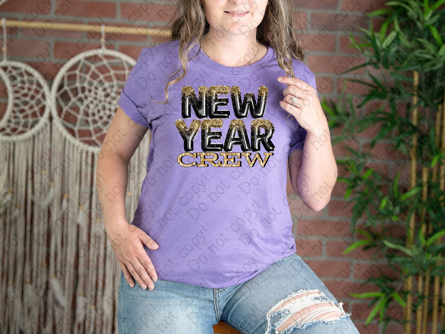 01-48 B Masculine New Year Crew tee