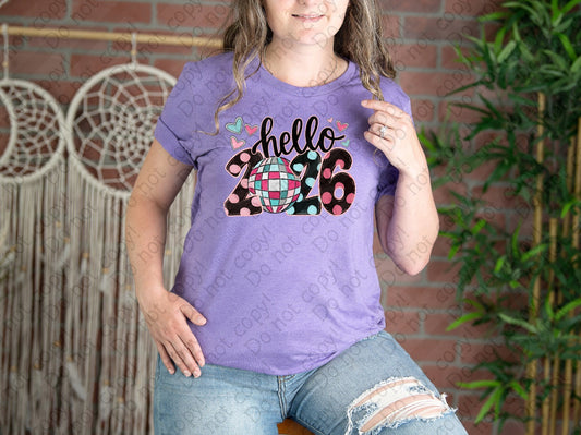 01-53 Hello 2026 tee