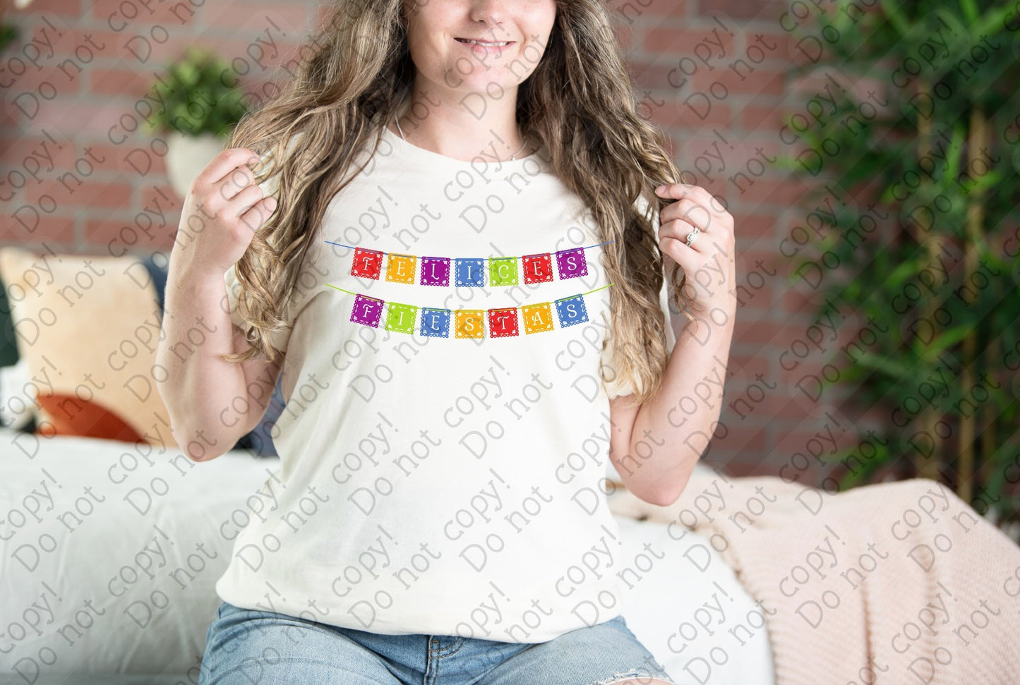 01-59 Felices Fiestas Papel Picado tee