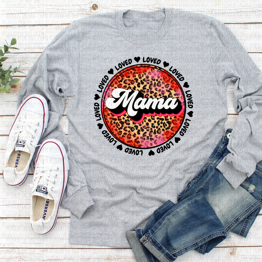 02-28 Loved Mama Leopard Circle Completed Tee