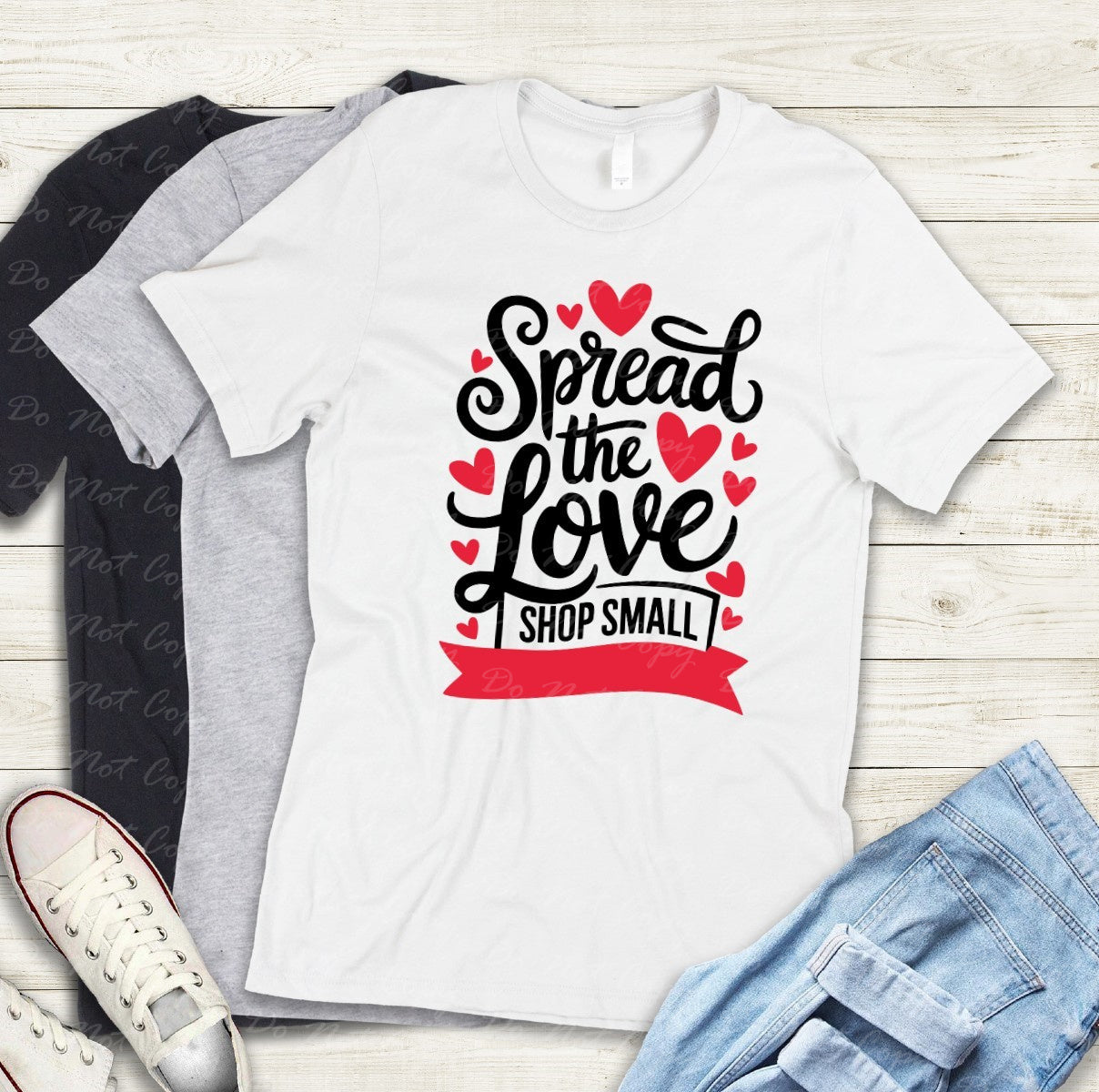 02-421-1 Shop Small Spread the Love tee