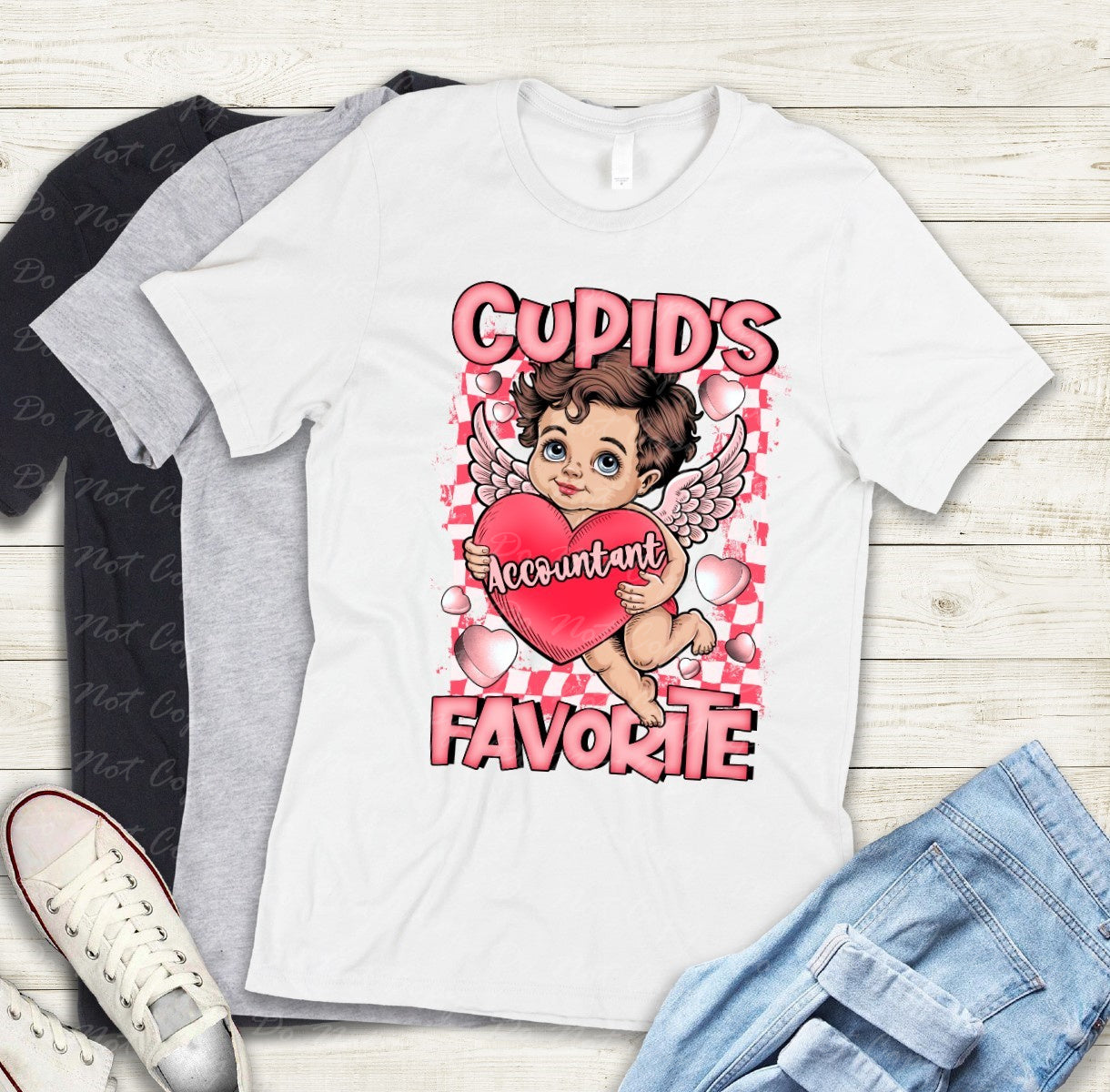 02-422 A Cupid's Favorite Accountant tee