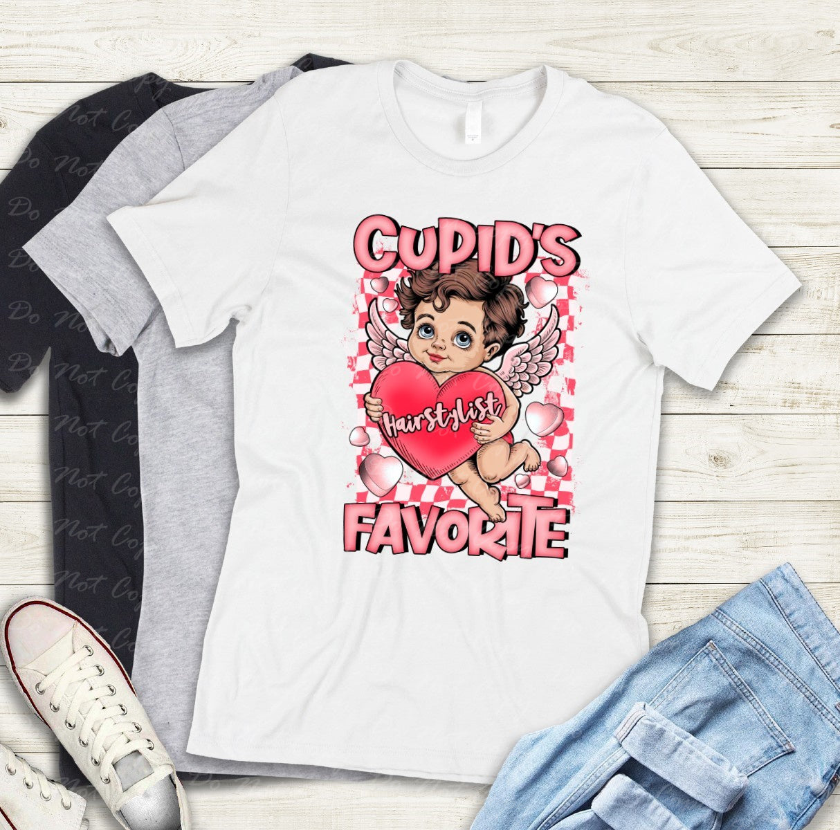 02-422 GG Cupid's Favorite Hairstylist tee