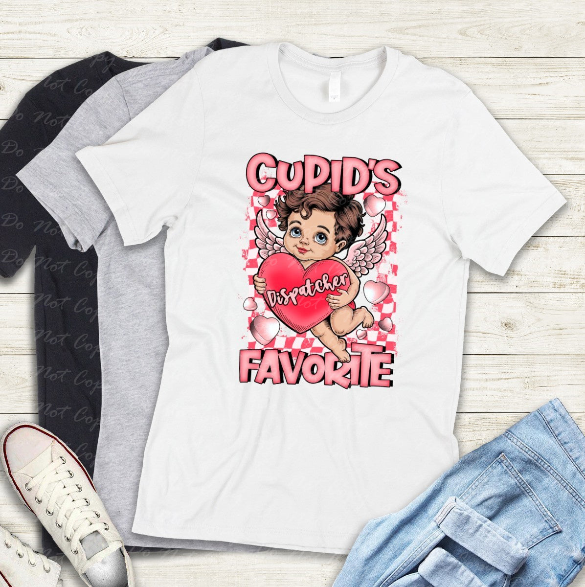 02-422 J Cupid's Favorite Dispatcher tee