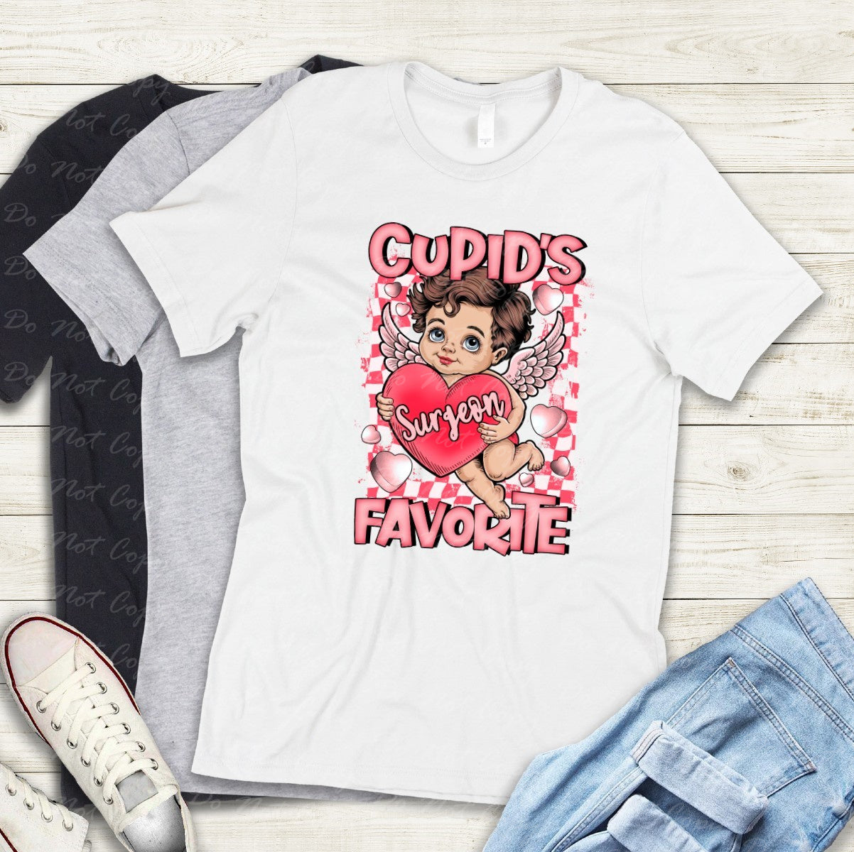 02-422 SS Cupid's Favorite Surgeon tee