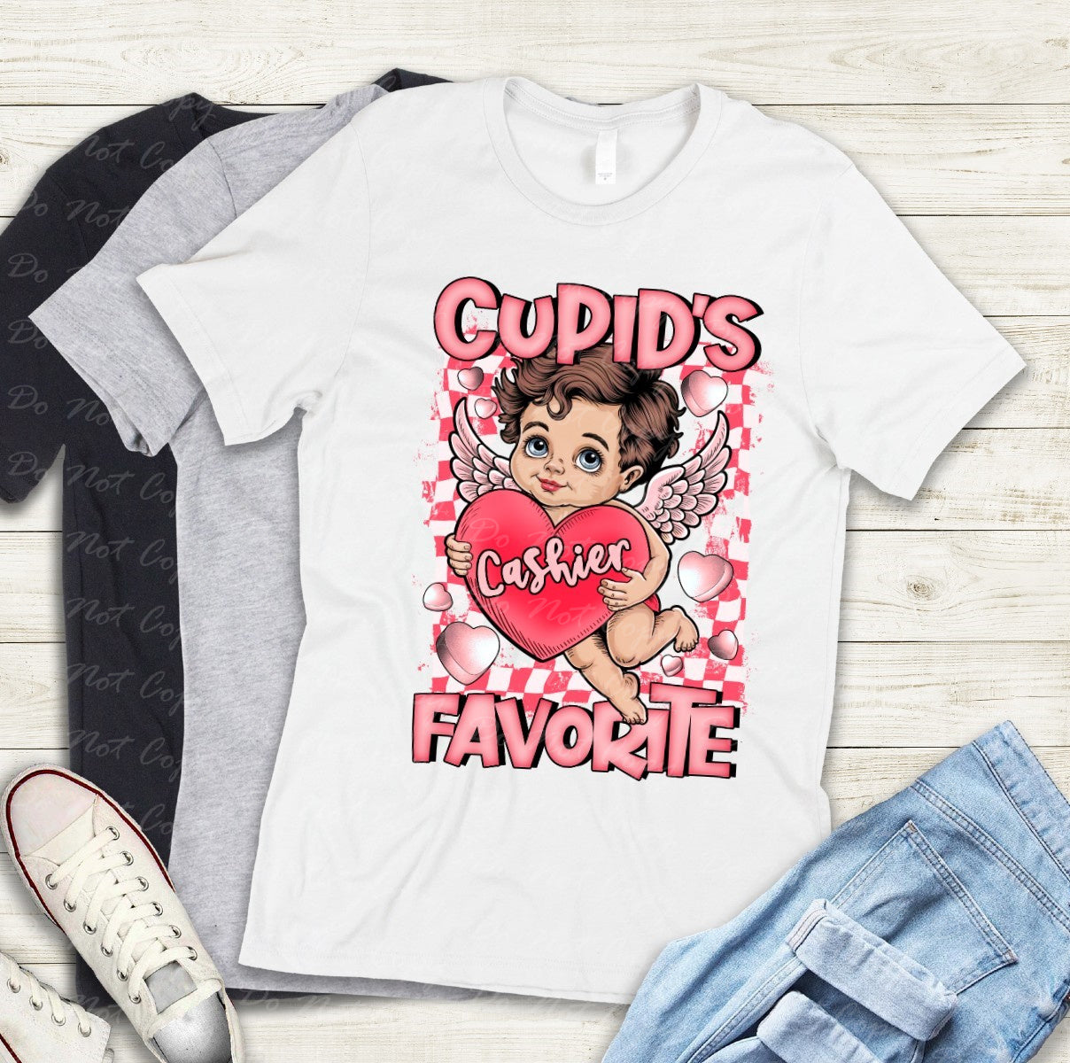 02-422 T Cupid's Favorite Cashier tee
