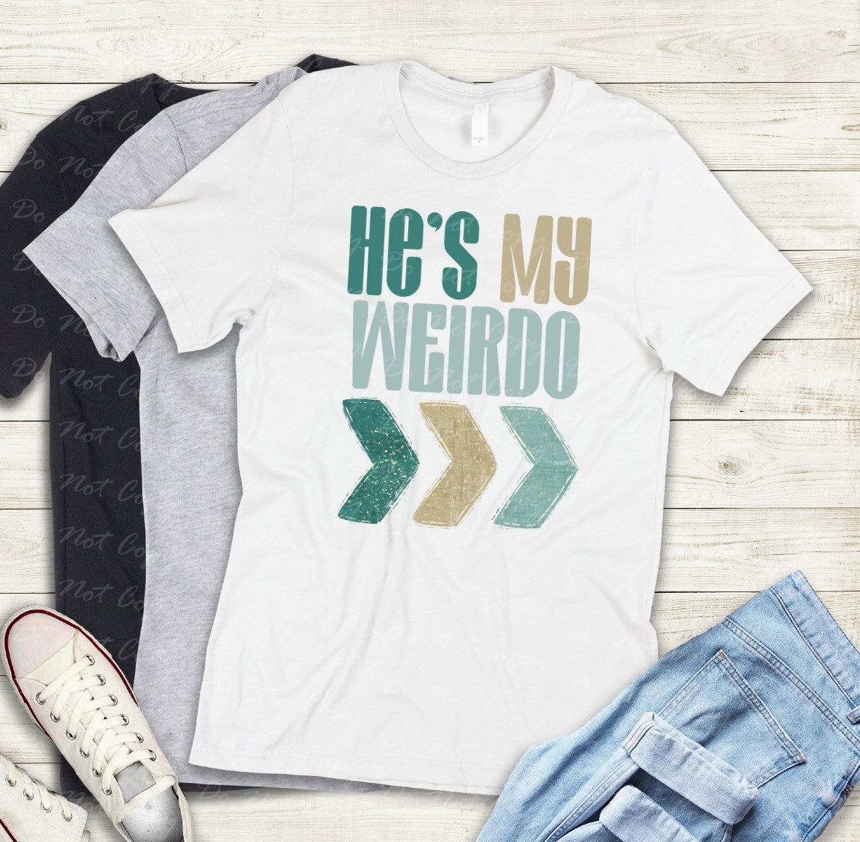02-435 A He's My Weirdo tee
