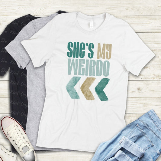 02-435 B She's My Weirdo tee