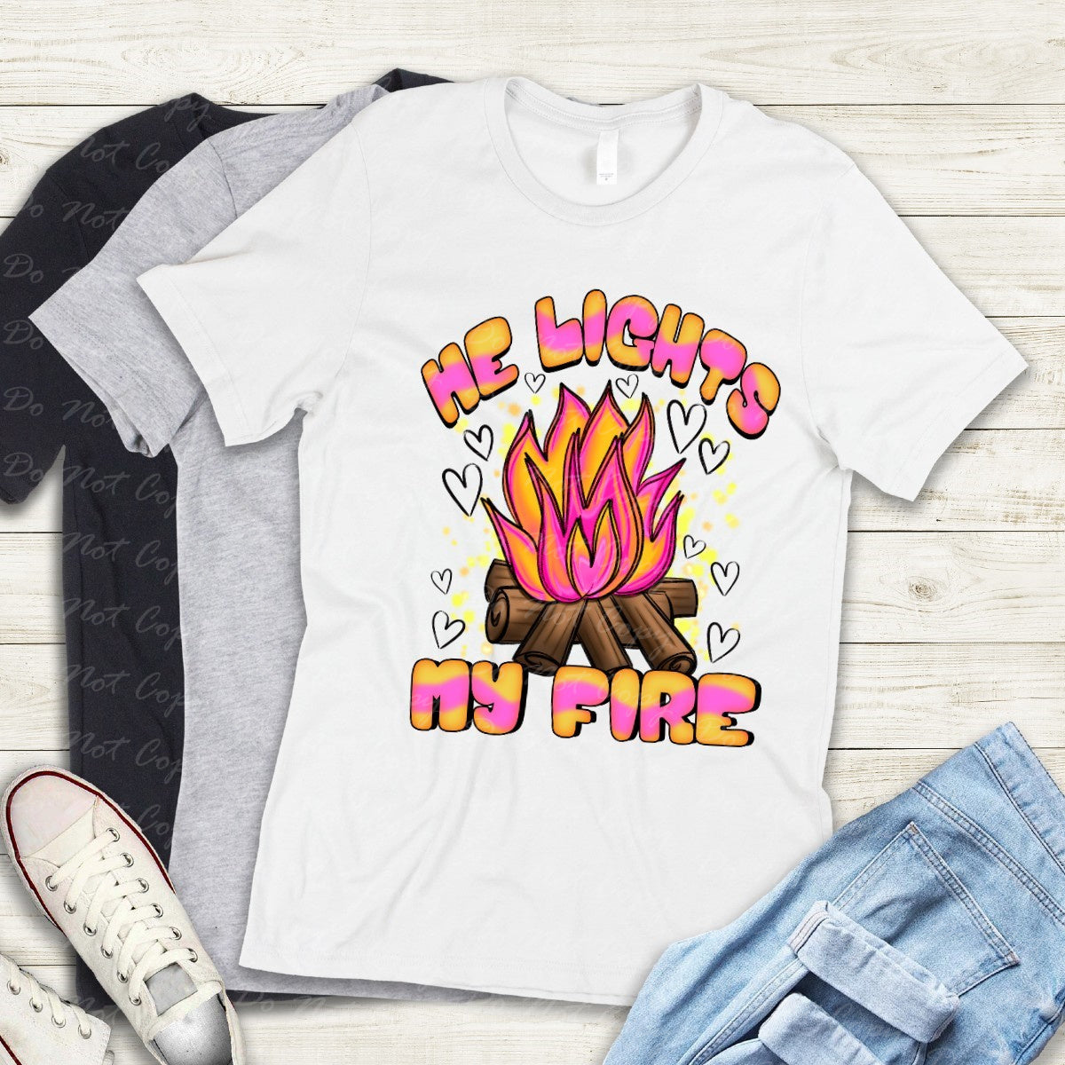 02-436 A He Lights My Fire tee