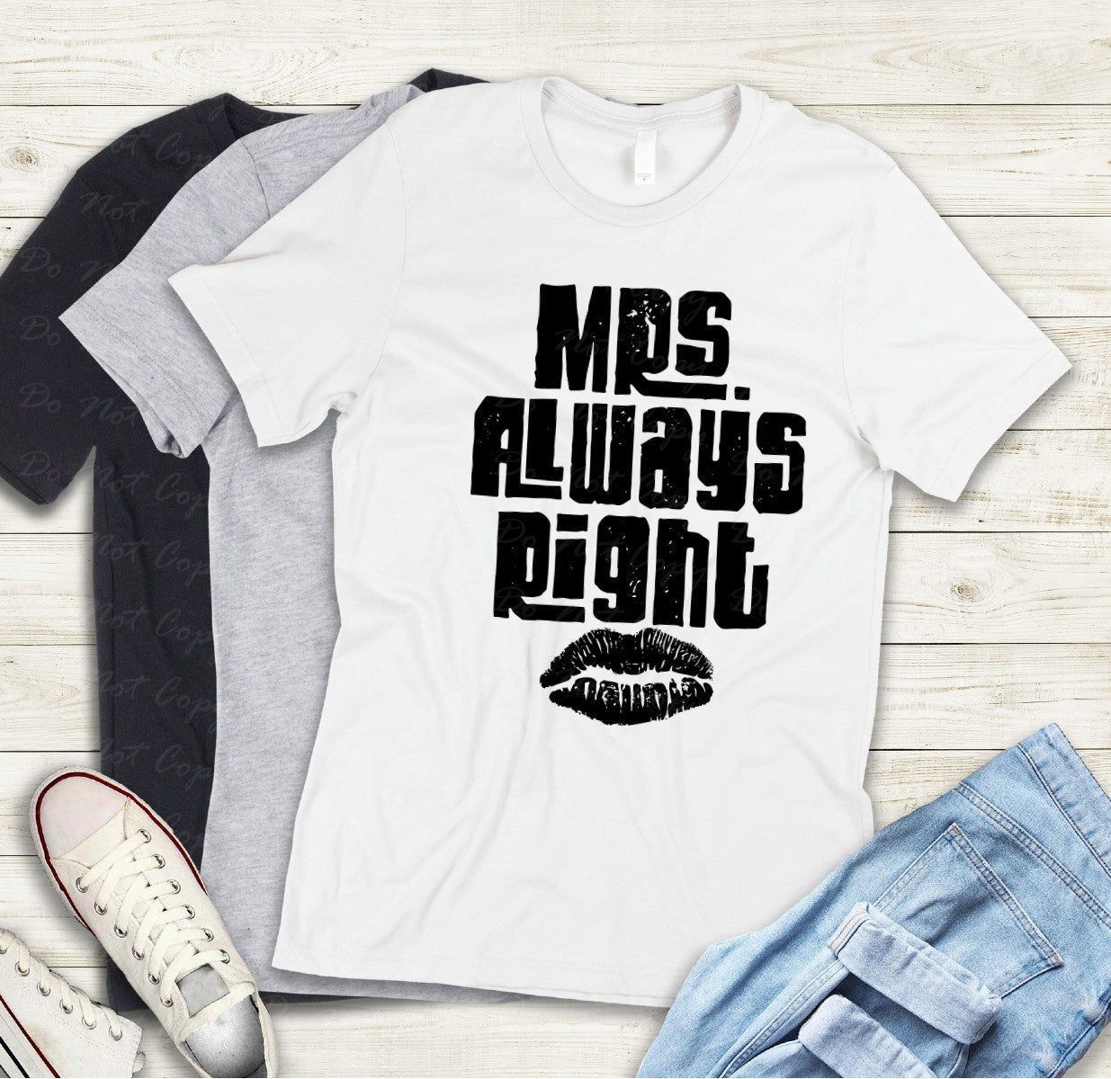 02-442 B Black - Mrs Always Right