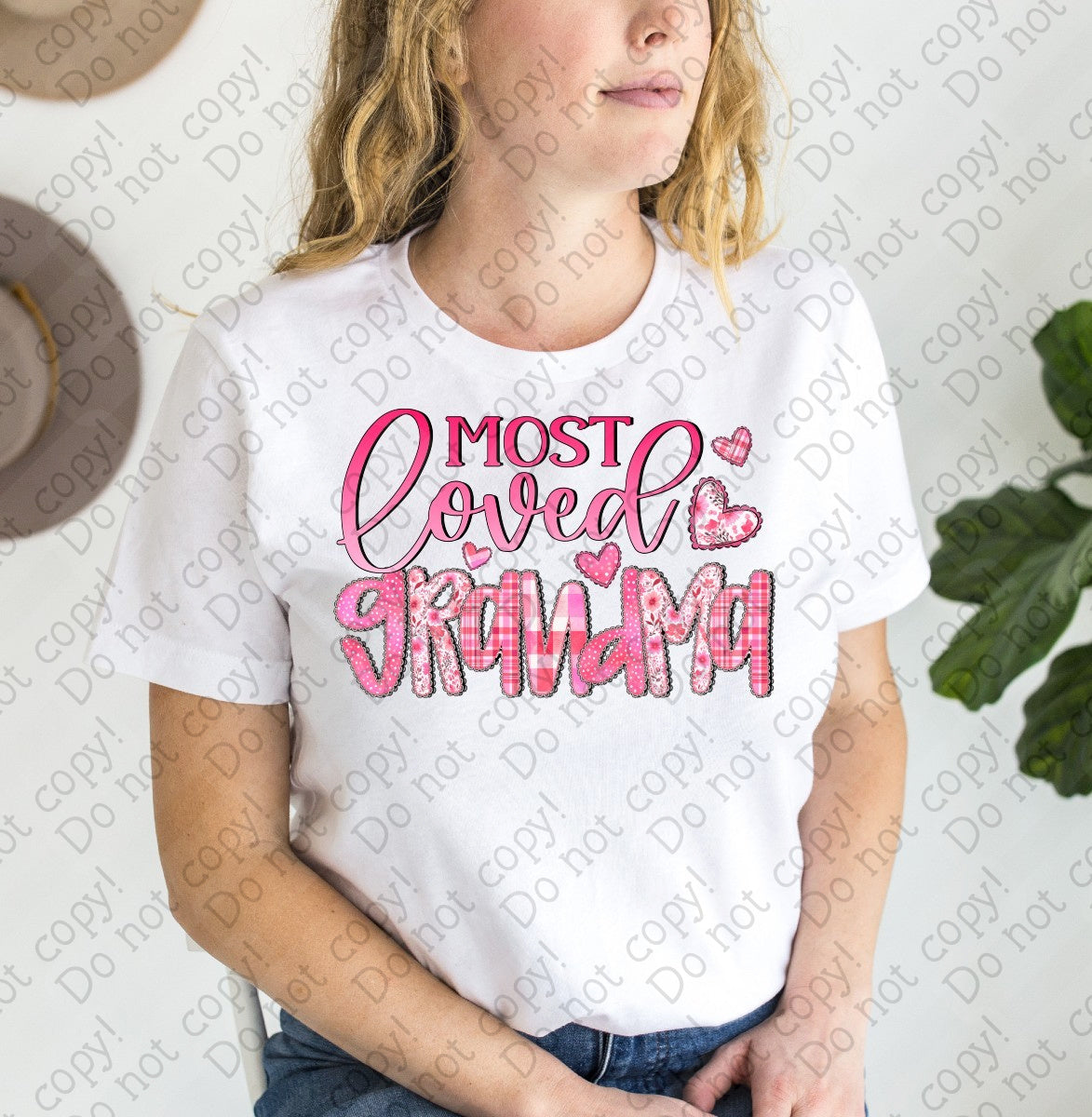 02-447 D Most Loved Grandma tees