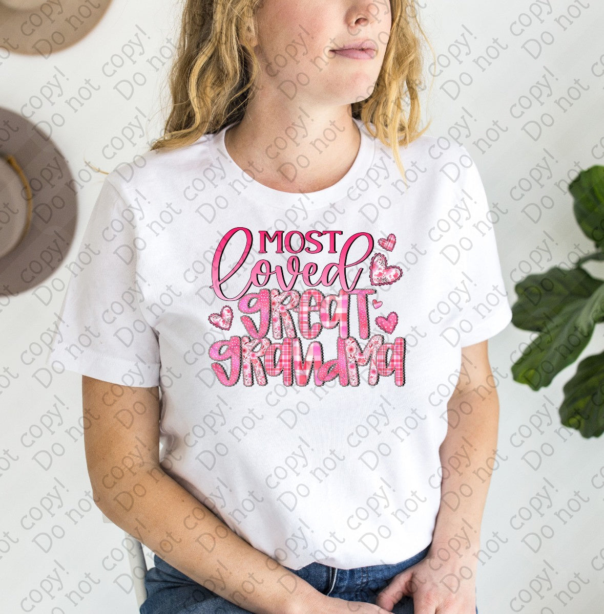 02-447 N Most Loved Great Grandma tees