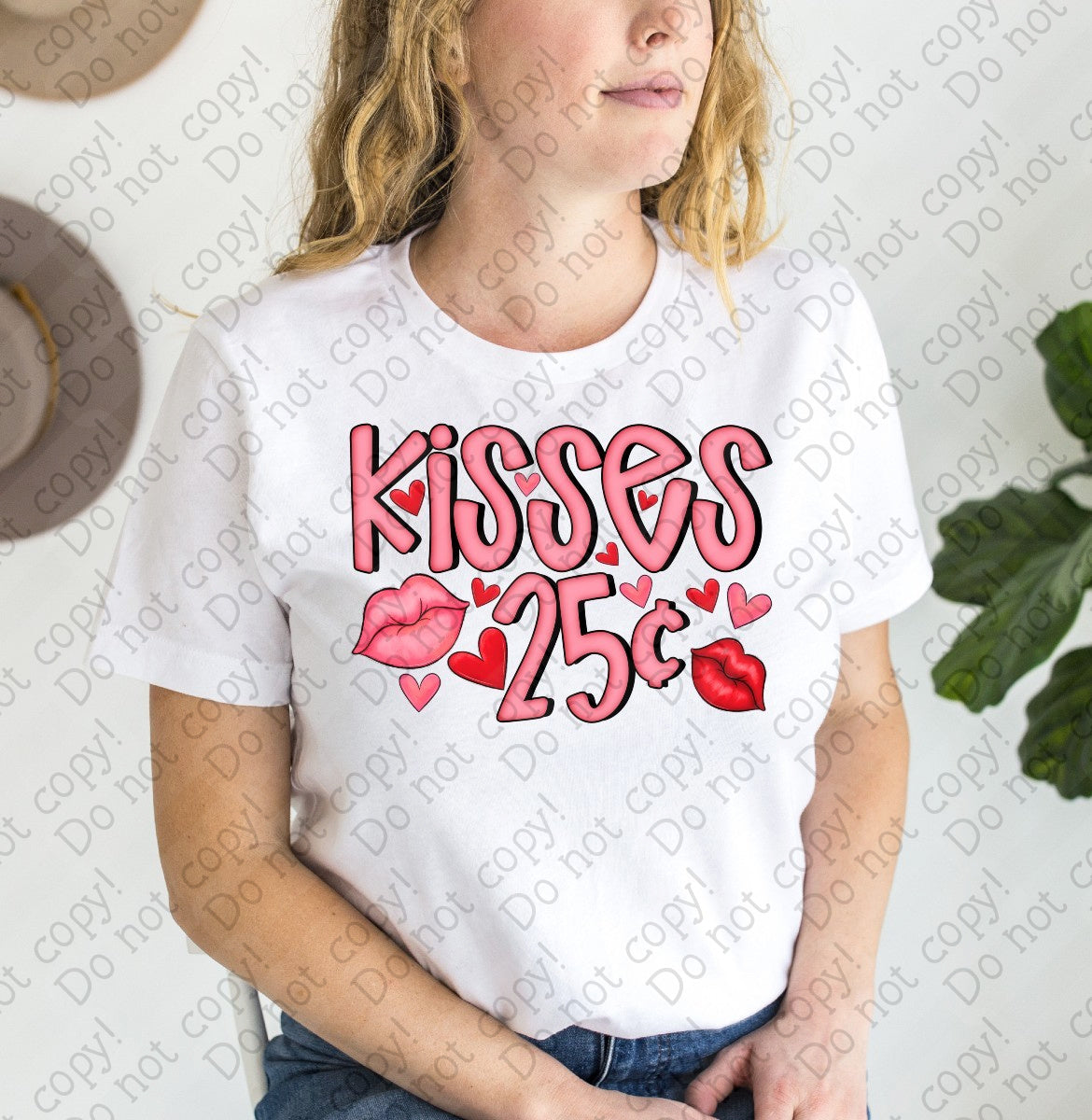 02-449 Kisses 25¢ tees
