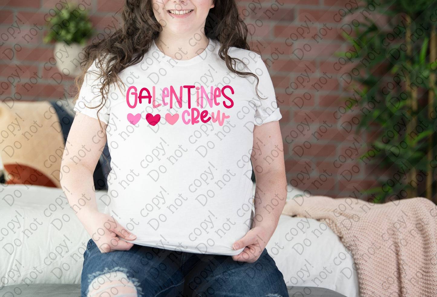 02-457 C Galentine_s Crew tee
