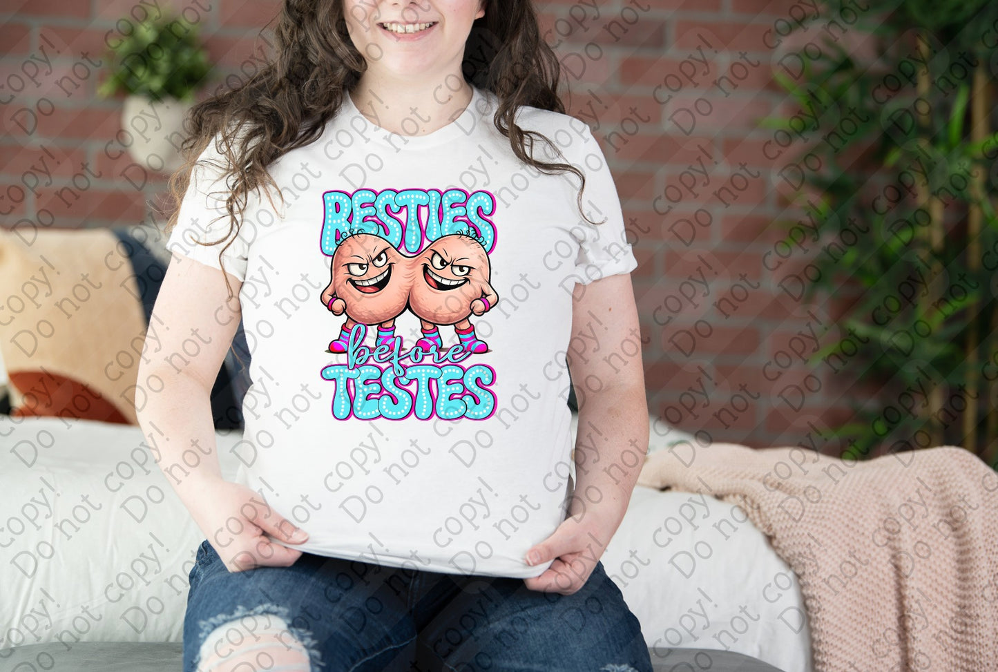 02-460 Besties before Testes tee