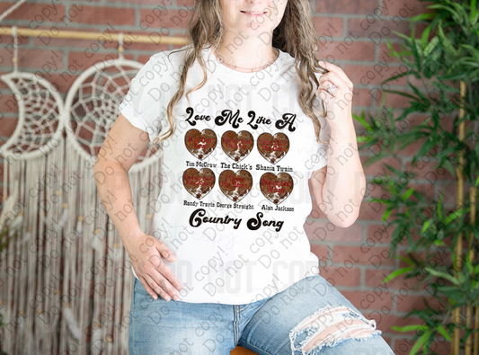 02-468 Love Me Like A Country Song Tee