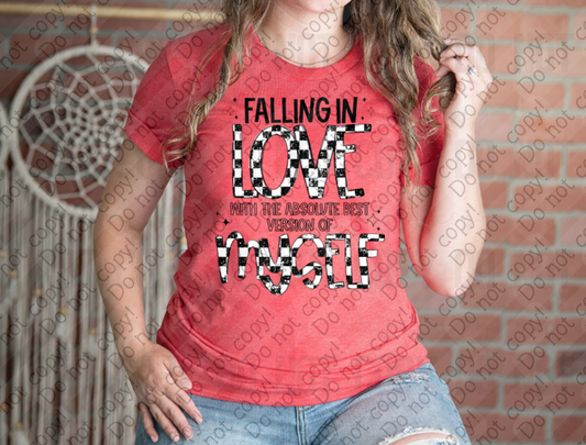 02-472 Falling in Love with the Absolute Best Version of Myself Tee