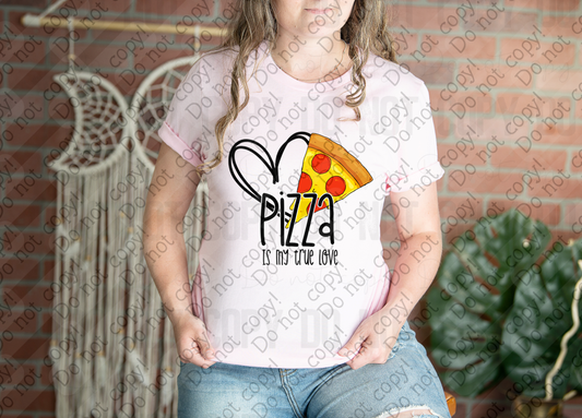 02-483 Pizza is my True Love Tee
