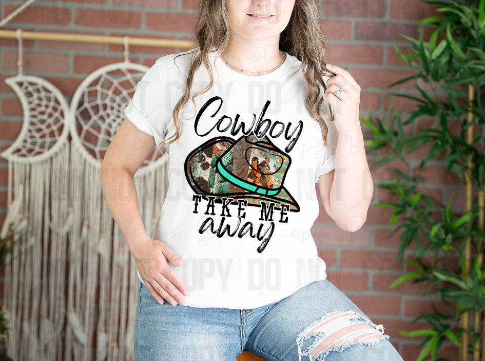 02-57 cowboy take me away tee