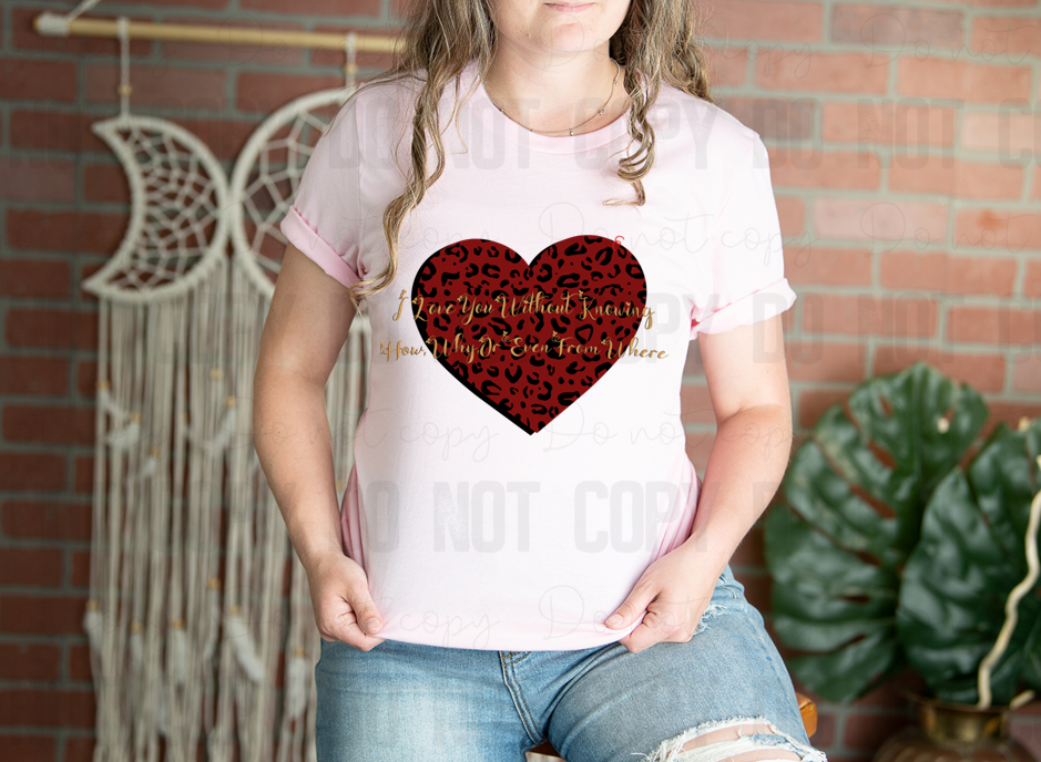 02-75 I Love You Without Knowing tee