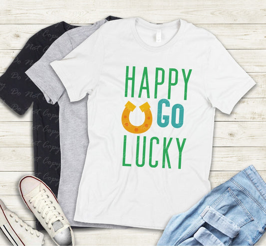 03-103 Happy Go Lucky tee