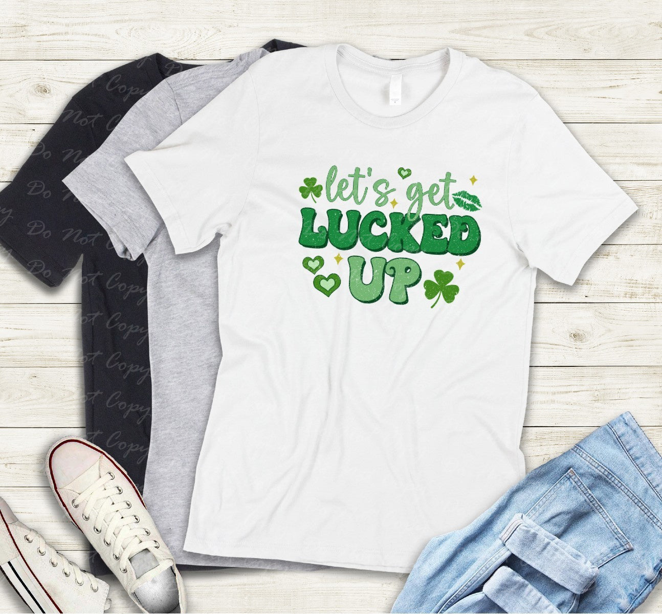 03-115 Let's Get Lucked Up tee