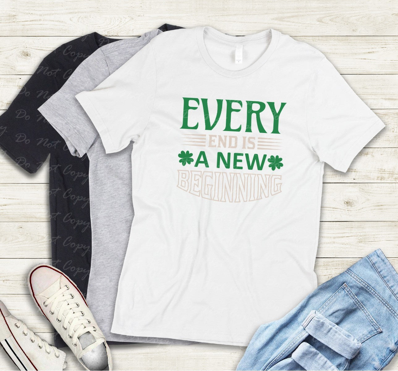 03-128 Every End is a New Beginning tee