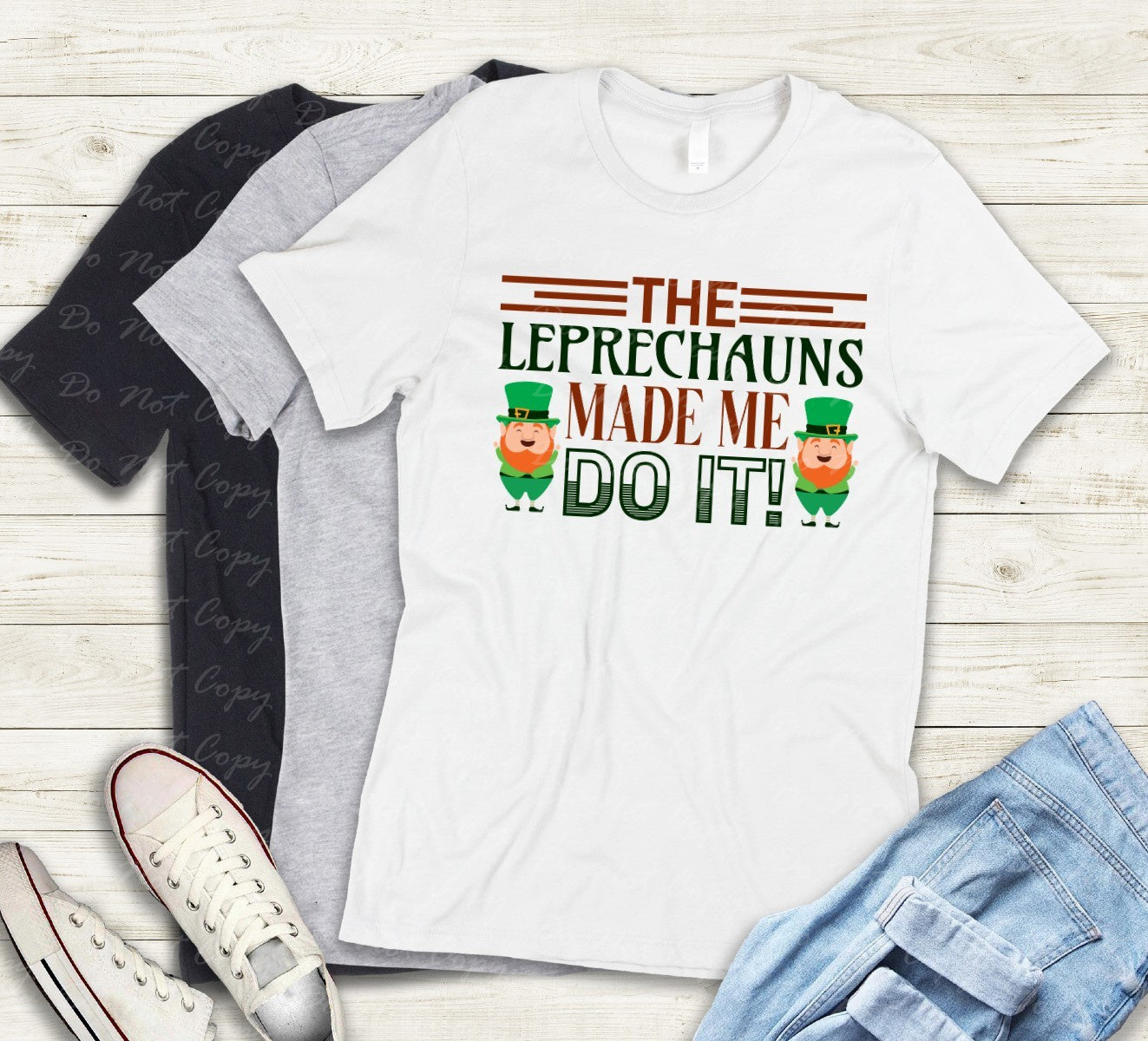 03-138 The Leprechauns Made me Do It tee