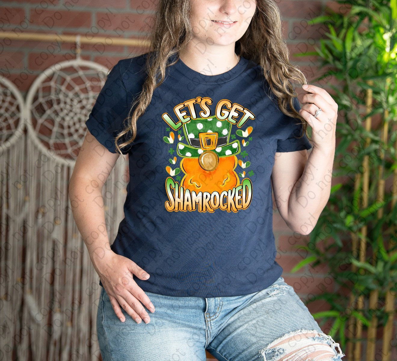 03-153 Let_s get shamrocked tee