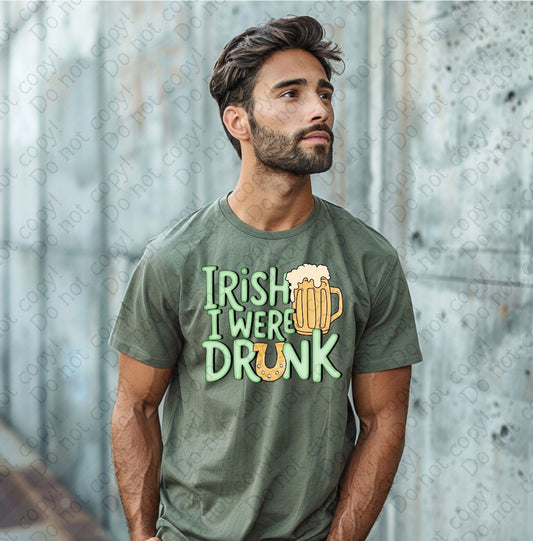03-167 Irish I were drunk tee