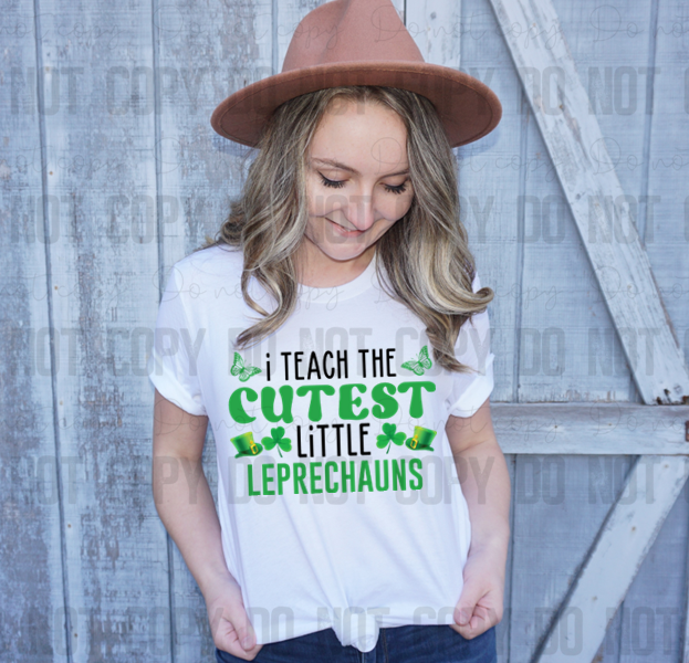 03-183 I Teach The Cutest Little Leprechauns tee