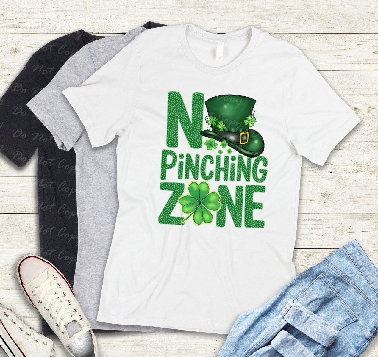 03-43 No Pinching Zone tee