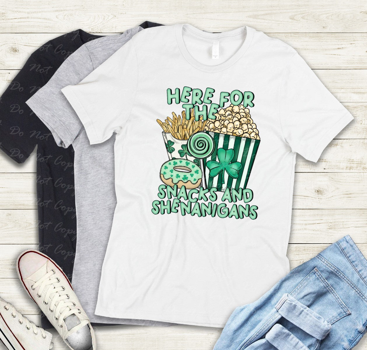 03-44 Here For The Snacks and Shenanigans tee