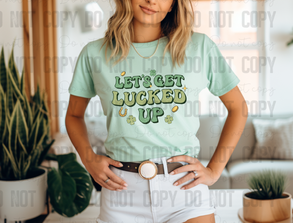 03-78 Let's Get Lucked Up tee