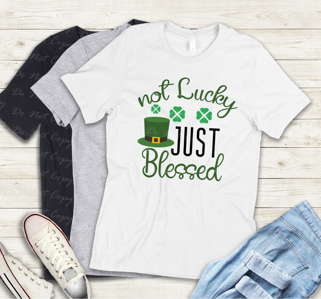 03-89 Not Lucky Just Blessed tee