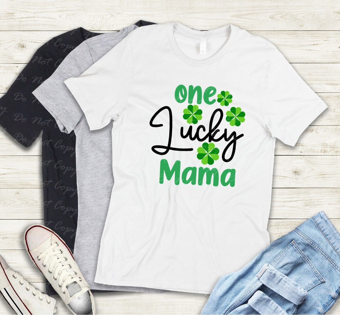 03-90 One Lucky Mama tee