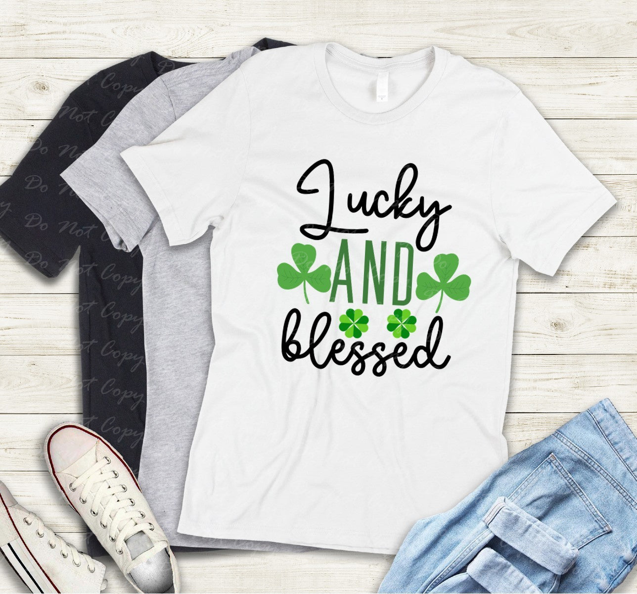 03-98 Lucky and Blessed tee