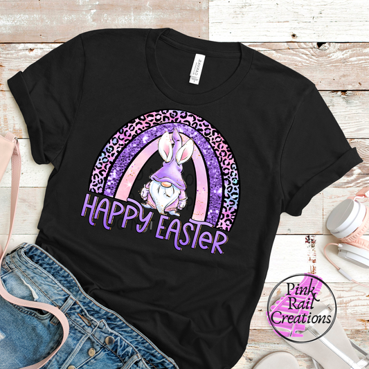 04-02 Happy Easter Rainbow Gnome Completed Tee