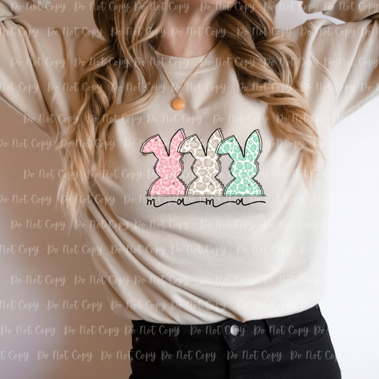 04-07 Mama Bunnies Easter Completed Tee