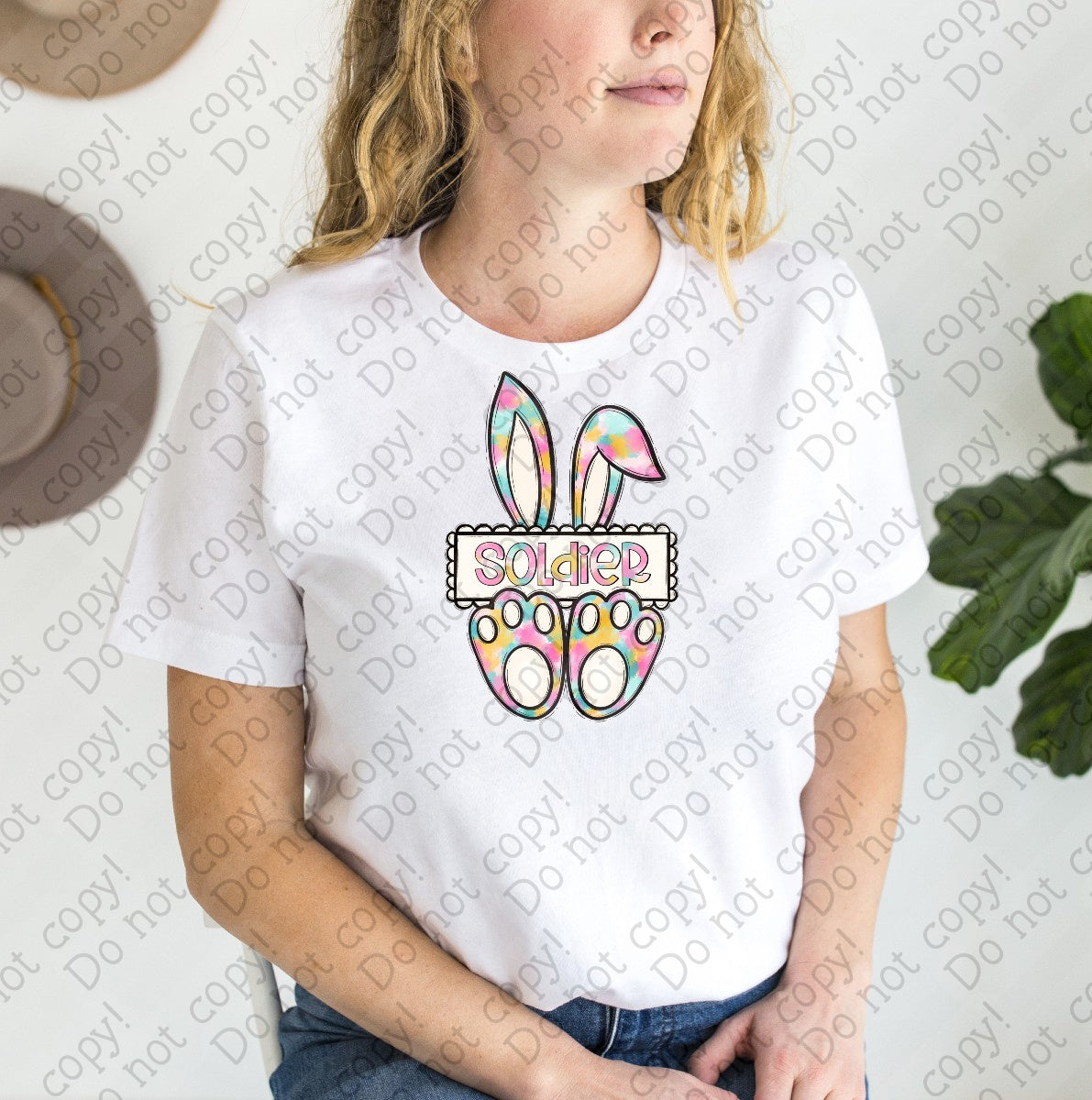 04-90 Pastel Rabbit (Choose Profession) tee