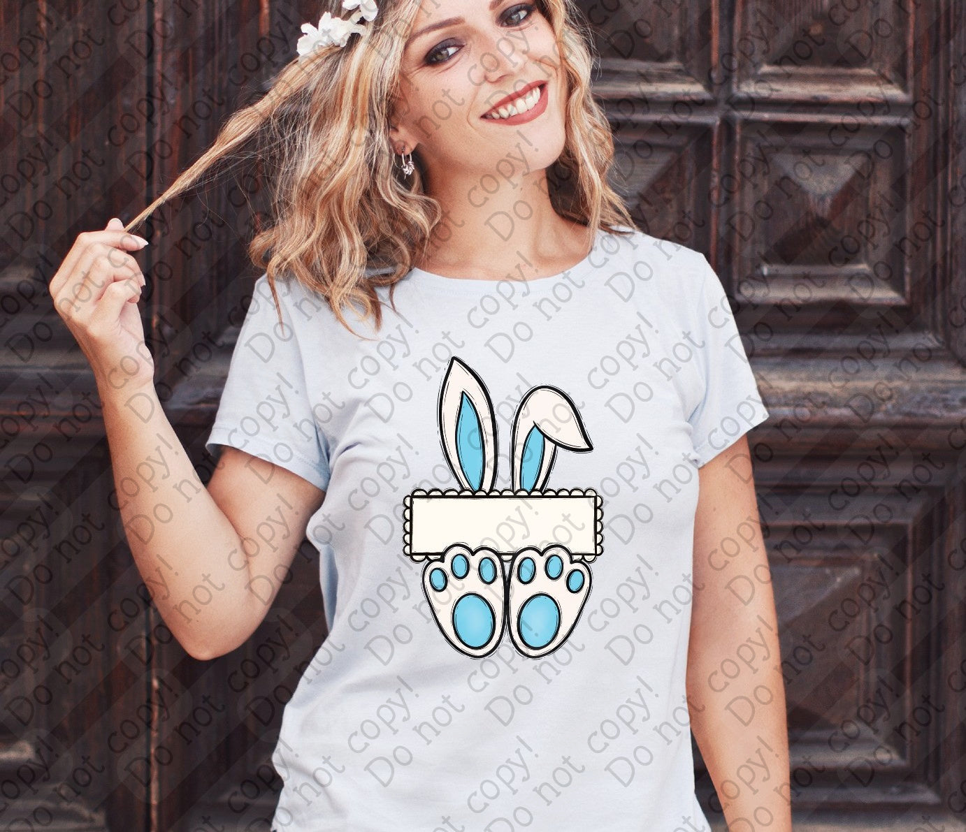 04-96 Custom Bunny Name tee