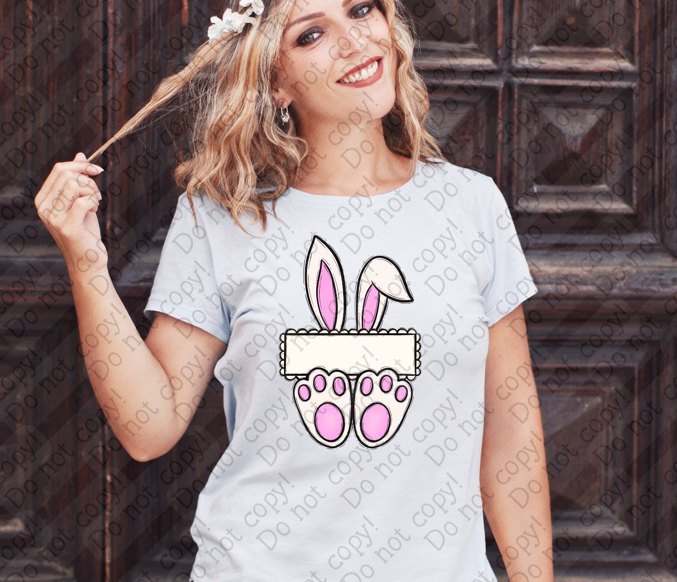 04-96 Custom Bunny Name tee