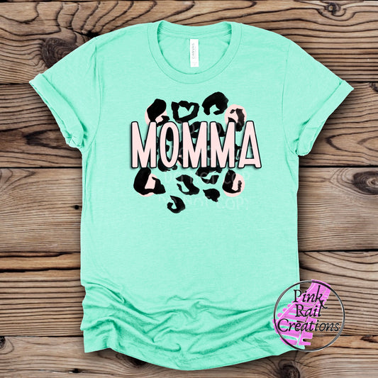 05-02 Momma Cheetah Print Completed Tee