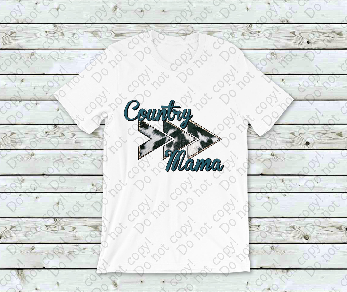 05-107 Country Mama Cow Print Tee