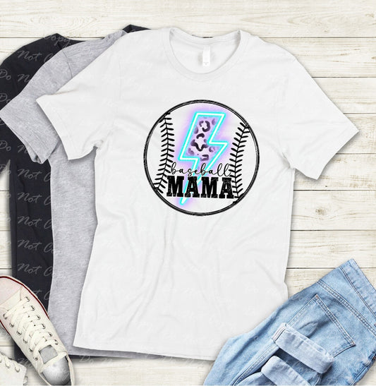 05-12 Baseball Mama Lightning Tee