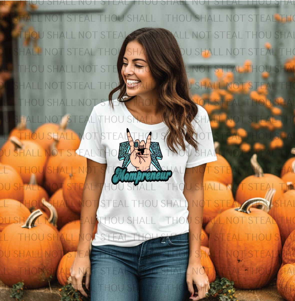 05-141 Mompreneur Rock On Hand (Choose One) tee